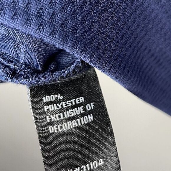 PRO TOUR Pullover Mens Large L Blue Textured 1/4-Zip Hidden Pockets Golf - Picture 6 of 7